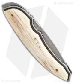 Corrie Schoeman Panerai Flipper Knife Giraffe Bone (3.25" Hamon) -Knife Shop custom 22 er side