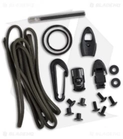 ESEE Knives Izula Knife Black Survival Neck Knife W/ Kit Extras -Knife Shop esee izula kit 1