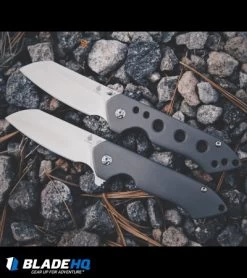 Kizer Degnan Guru Frame Lock Knife Titanium W/ Holes (3" Satin) Ki3504A1 -Knife Shop kizer degnan guru ti flipper thumbstud dl