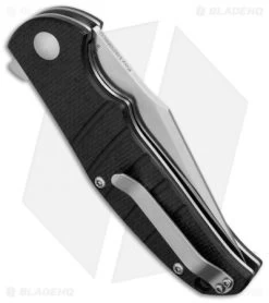 Kizer Vanguard Series Laconico Intrepid Flipper Black G-10 Knife (3.625" Satin) -Knife Shop kizer intrepid a1 side cm