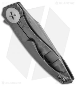 Kizer John Gray S.L.T. Flipper Knife Textured Ti (3.5" Stonewash) Ki4474A2 -Knife Shop kizer john gray ki4474a2 bhq 36467 cm side