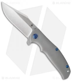Kizer Laconico Intrepid Flipper Frame Lock Knife (3.625" Stonewash) Ki4468A1