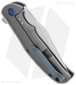 Kizer Laconico Intrepid Flipper Frame Lock Knife (3.625" Stonewash) Ki4468A1 -Knife Shop kizer ki4468a1 side cm