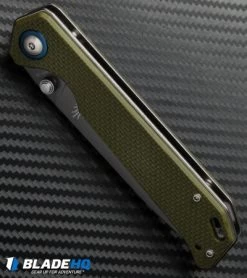 Kizer Azo Vanguard Series Begleiter Knife Green G-10 (3.5" Gray) V4458N2 -Knife Shop kizer vanguard begleiter green g10 v4458a2 bottom cm