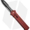 Paragon PARA-XD Dagger OTF Automatic Knife Red (3.5" Black Serr) -Knife Shop paragod para xd sp red sx2 d
