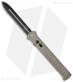 Paragon Estiletto Gray OTF Automatic Knife (5.25" Black Plain)