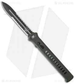 Paragon Estiletto Dagger OTF Automatic OD Green Arrow (BLK Serr)