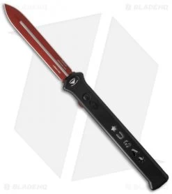 Paragon Estiletto Dagger OTF Automatic Black USA (5.5" Red)