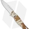 Piranha Amazon Desert Camo Automatic Knife (3.45" Mirror Serr) -Knife Shop piranha auto amazon camo mirror serr