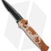 Piranha Bodyguard Automatic Knife Desert Camo (3.3" Black Serr) -Knife Shop piranha bodyguard camo tactical serrated