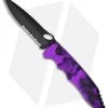 Piranha Mini Predator Plum Tactical Automatic Knife (3.5" Black Serr) -Knife Shop piranha m predator plum tactical serrated