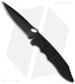 Piranha Mini Predator Black Tactical Automatic Knife (3.5" Black)