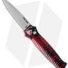 Piranha Mini-Guard Red Automatic Knife (2.9" Stonewash) -Knife Shop piranha miniguard red stone plain