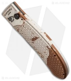 Piranha Toxin Automatic Knife Camo (3.75" Black Serr) -Knife Shop piranha toxin camo tactical ser bottom cm