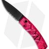 Piranha X Automatic Knife Pink Tactical (3.3" Black Serr) 1 Piranha X Automatic Knife Pink Tactical (3.3" Black Serr) -Knife Shop piranha x pink tactical serrated