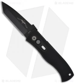 Pro-Tech Emerson CQC-7 Tanto Automatic Knife Knurled (3.25" Black)