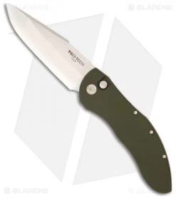 Pro-Tech Green Doru Elishewitz Automatic Knife (3.5" Stonewash Plain) 2012