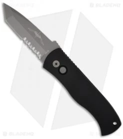 Pro-Tech Emerson CQC-7 Auto Tanto Tactical Knife W/ Solid Handle (Bead Serr)