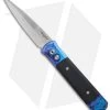 Pro-Tech Godfather Blue Jazz Automatic Knife Black G-10 (4" Satin) 909-JAZZ -Knife Shop protech godfather auto jazz 909
