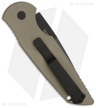 Protech Tactical Response TR-3.31 Desert Sand W/ Grooves (3.5" Black) 4 Protech Tactical Response TR-3.31 Desert Sand W/ Grooves (3.5" Black) - Image 2