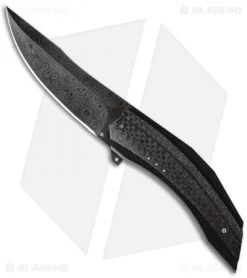 Corrie Schoeman Persian Flipper Knife LSCF (3.875" Damascus)