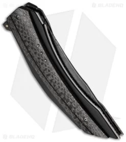 Corrie Schoeman Persian Flipper Knife LSCF (3.875" Damascus) -Knife Shop schoeman persian lscf side cm