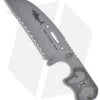 TOPS Knives FDX Shark Heat Fixed Blade Knife (4" Gray Serr) FDX-44 -Knife Shop tops fdx shark heat fdx 44